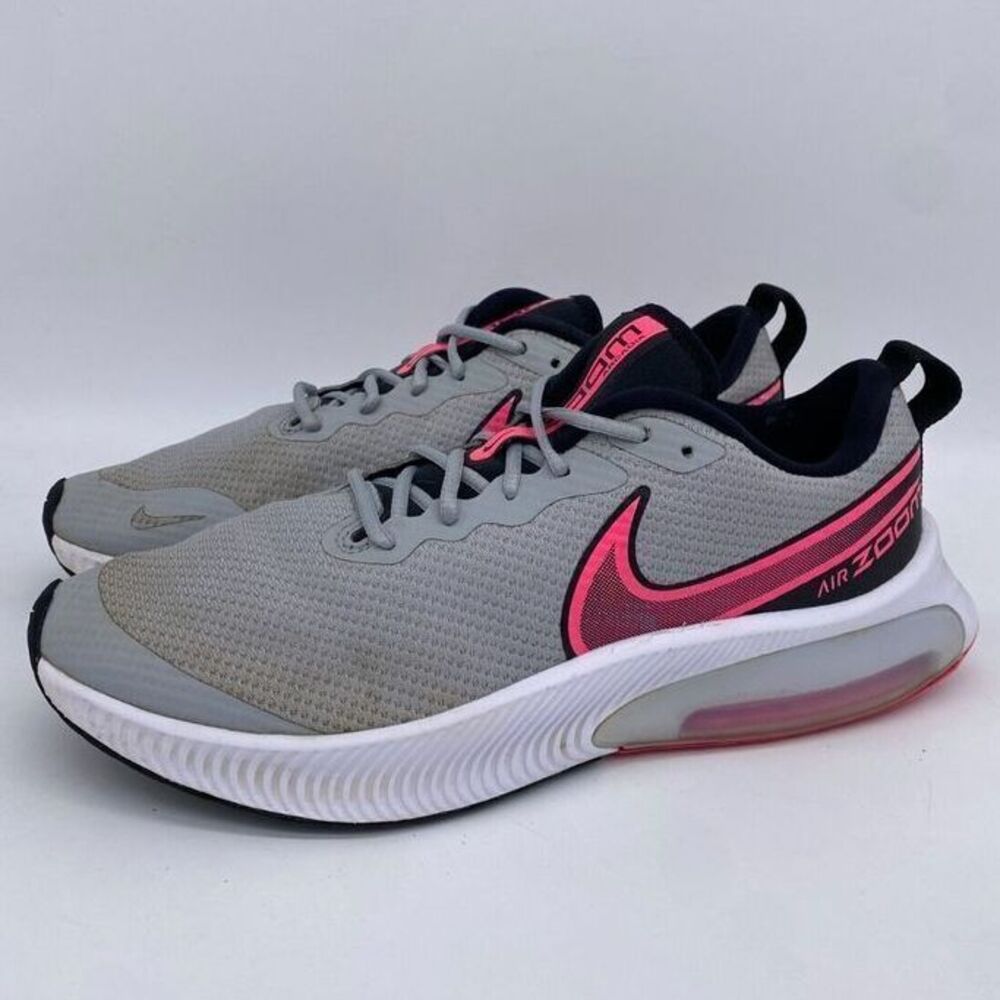 Nike Air‎ Zoom Kids Shoes 6.5Y Grey Hyper Pink Arcadia Running CK0715-002 Youth